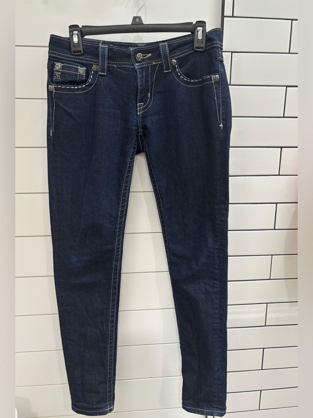 Miss Me Dark Indigo Skinny Jeans